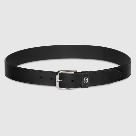 Belt with Interlocking G detail