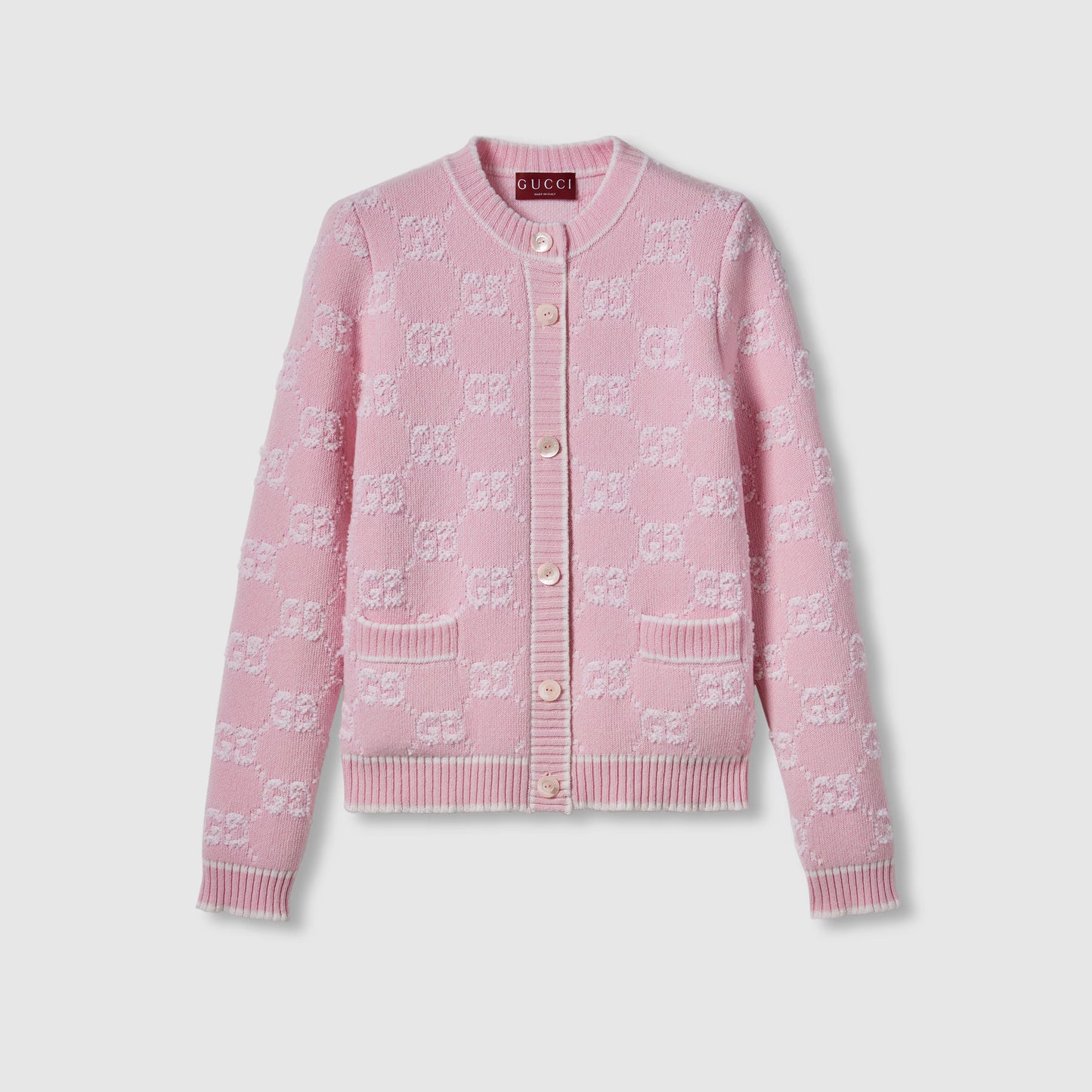 Gucci GG Wool Bouclé Jacquard Cardigan