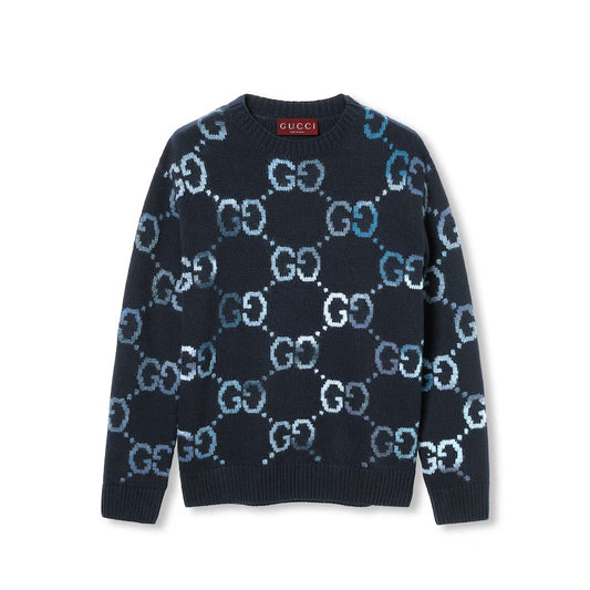 Gucci Wool Sweater With GG Intarsia