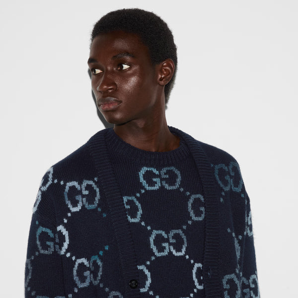 Wool Sweater With GG Intarsia