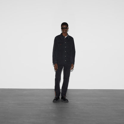 Gucci Denim Shirt With Gucci Embroidery