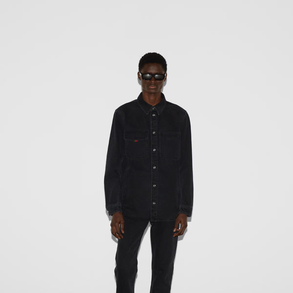 Denim Shirt With Gucci Embroidery