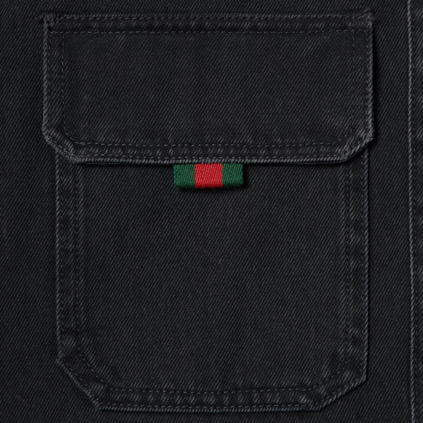 Denim Shirt With Gucci Embroidery