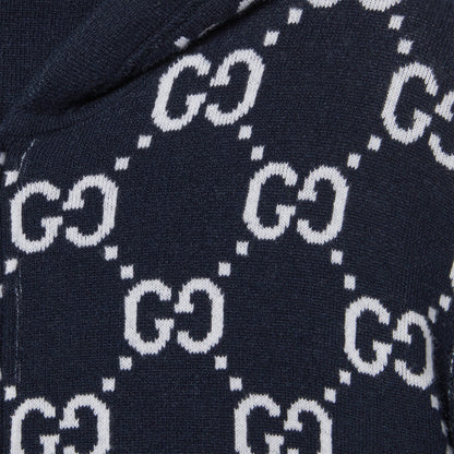 Gucci Reversible GG Wool Hooded Zip Jacket