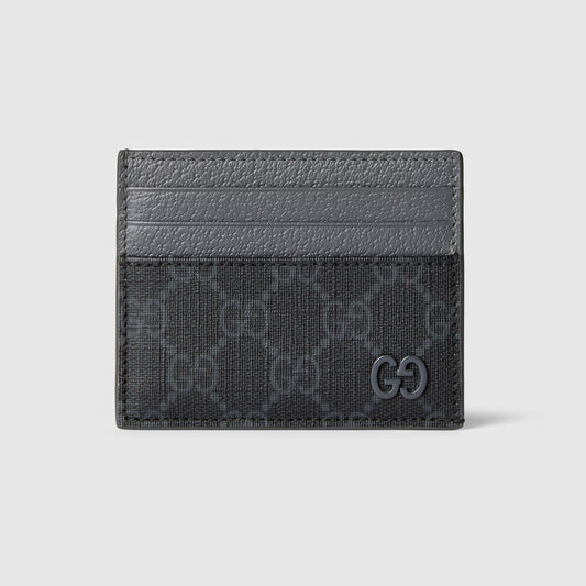 Bi-color card case with GG detail