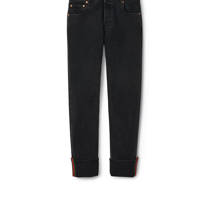 Gucci Denim Pant With Web