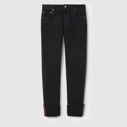 Gucci Denim Pant With Web