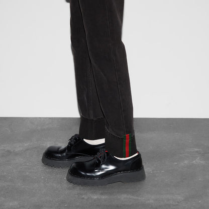 Gucci Denim Pant With Web