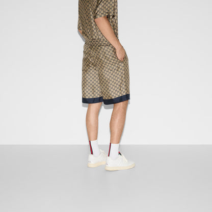 Gucci Printed Silk Twill Shorts