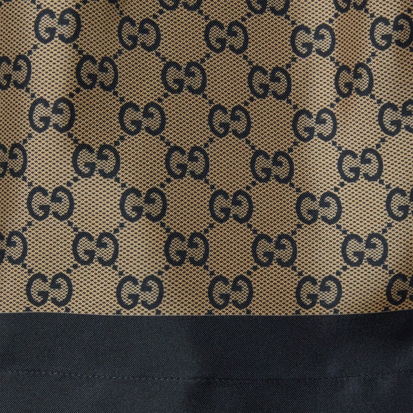 Printed Silk Twill Shorts