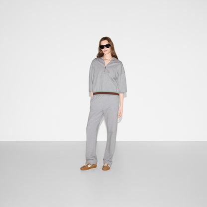 Gucci Cotton Jersey Jogging Pant With Web