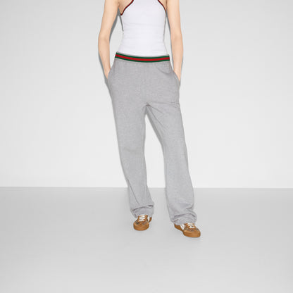 Gucci Cotton Jersey Jogging Pant With Web