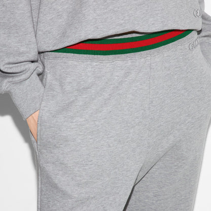 Gucci Cotton Jersey Jogging Pant With Web
