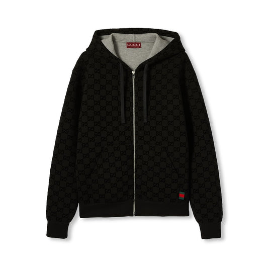 Printed Jersey Zip Sweatshirt