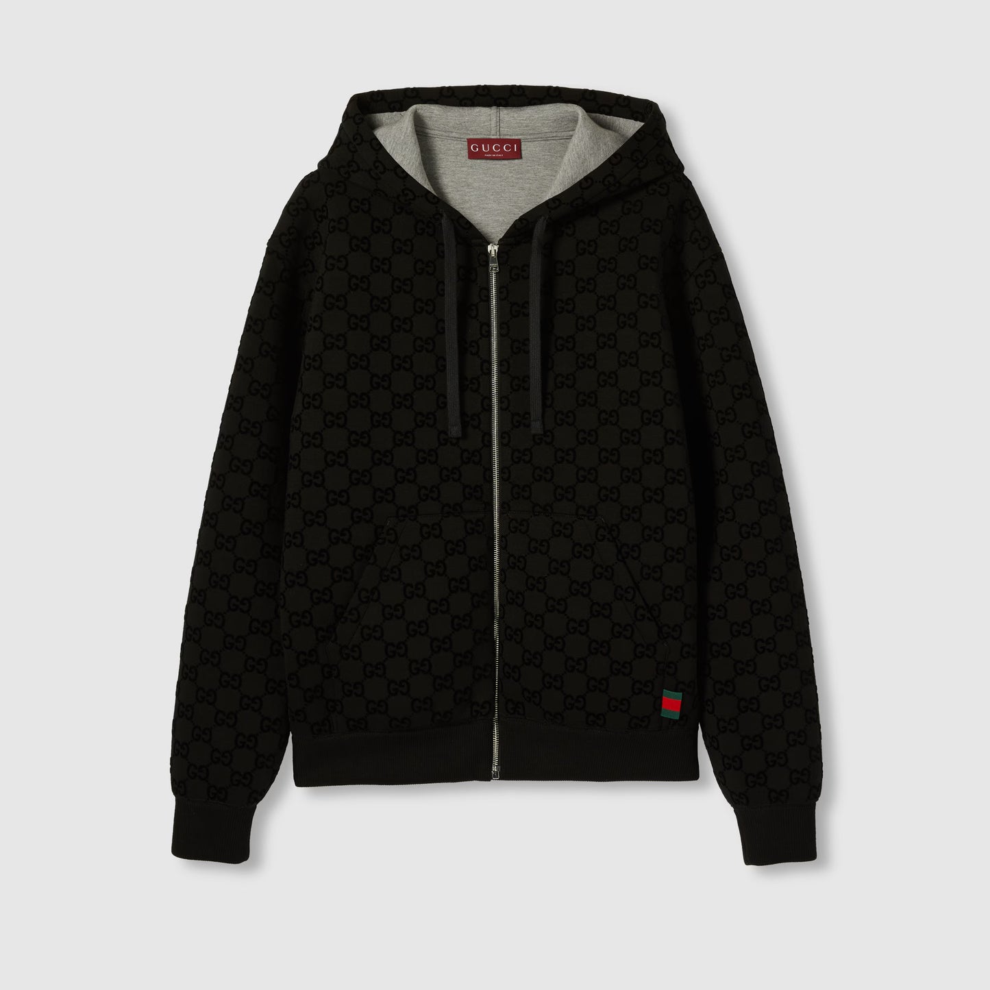 Printed Jersey Zip Sweatshirt