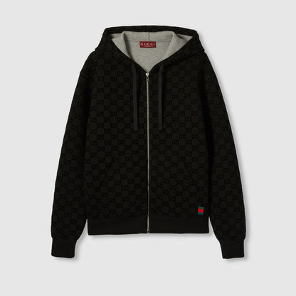 Printed Jersey Zip Sweatshirt