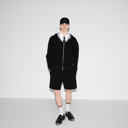 Printed Jersey Zip Sweatshirt