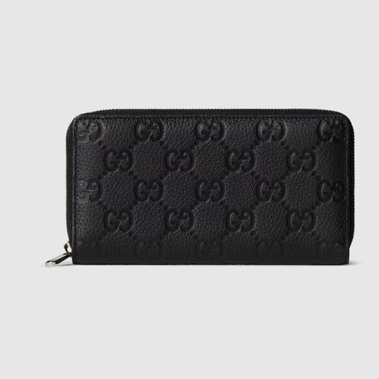 Gucci Imprint zip around wallet