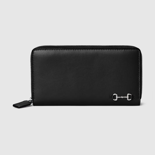 Zip around wallet with Horsebit