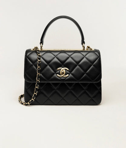 Chanel Flap Bag with Top Handle Lambskin