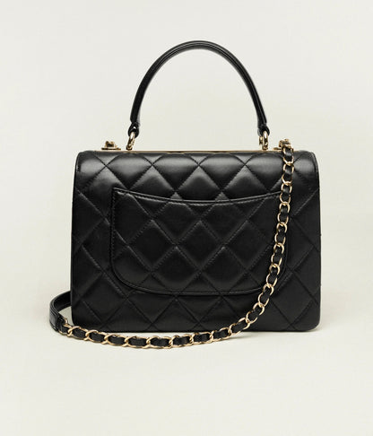 Chanel Flap Bag with Top Handle Lambskin