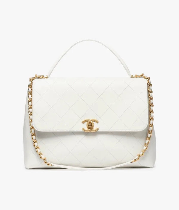 Maxi Flap Bag With Top Handle