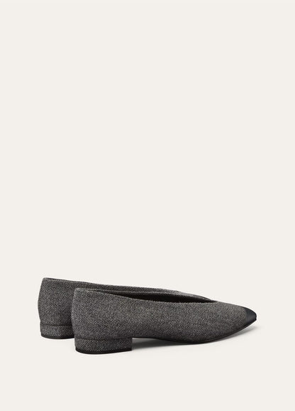 Loro Piana Rebecca Cap Toe Ballet Flat