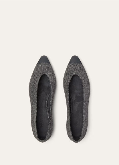Loro Piana Rebecca Cap Toe Ballet Flat