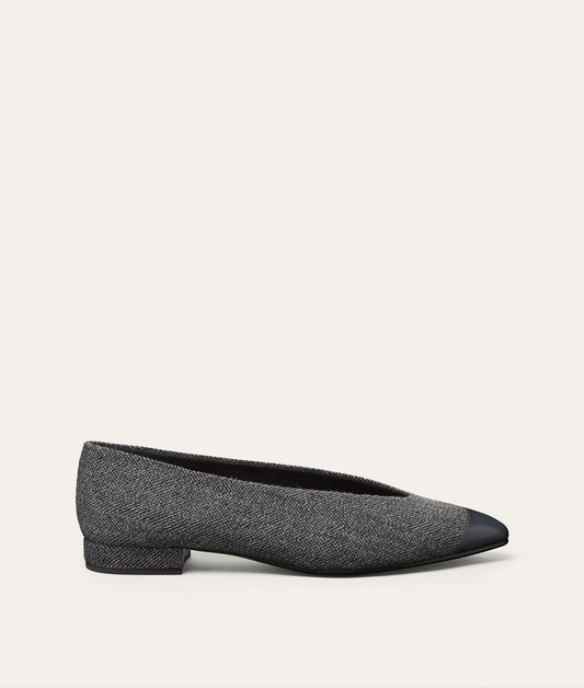 Loro Piana Rebecca Cap Toe Ballet Flat