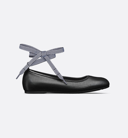 Dior D-Journey Lace-Up Ballet Flat