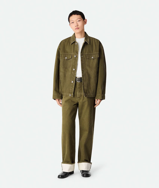 Bottega Veneta Colored Turned Up Jeans