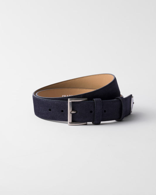 Suede belt