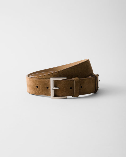Suede belt