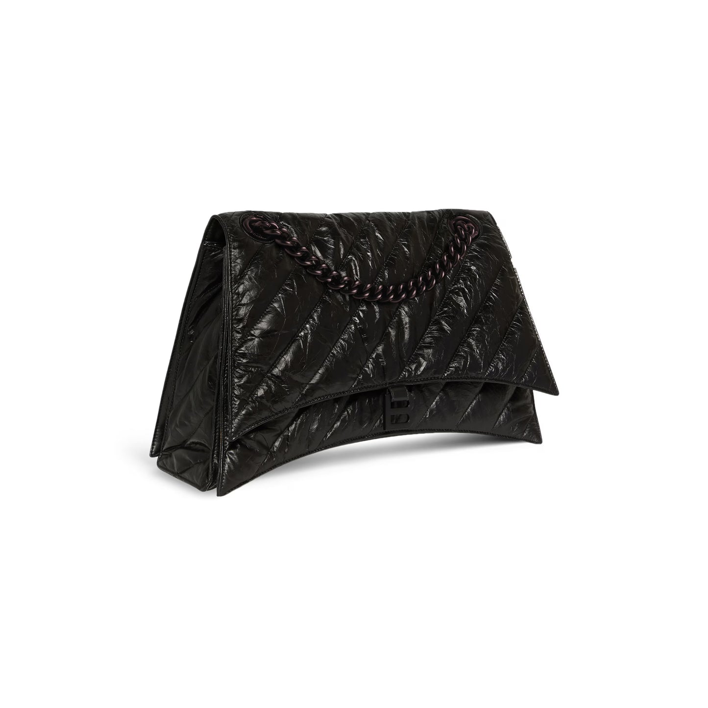 Balenciaga Crush Large Chain Bag Quilted in Black
