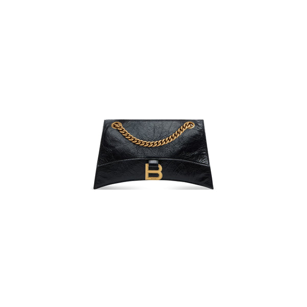 Crush Small Chain Bag in Black