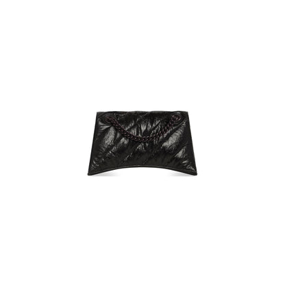 Balenciaga Crush Small Chain Bag Quilted in Black