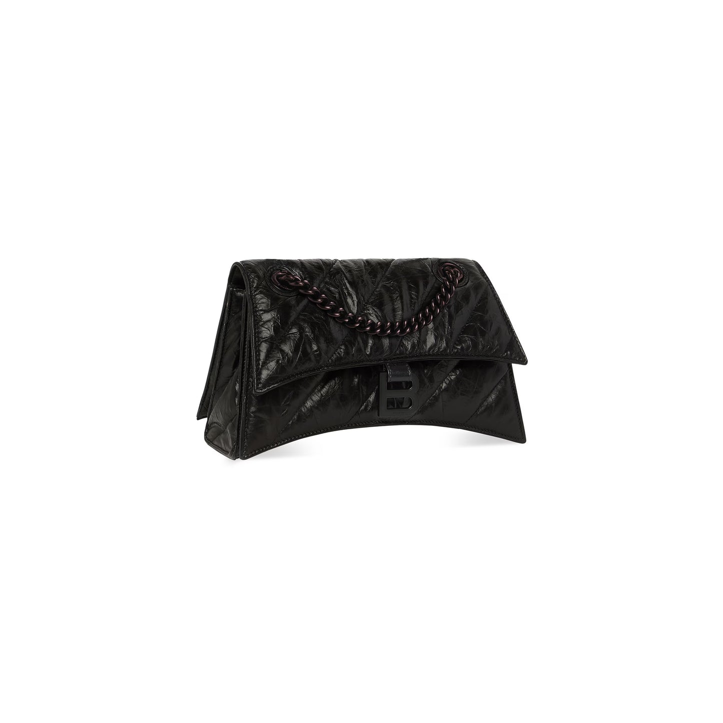 Balenciaga Crush Small Chain Bag Quilted in Black