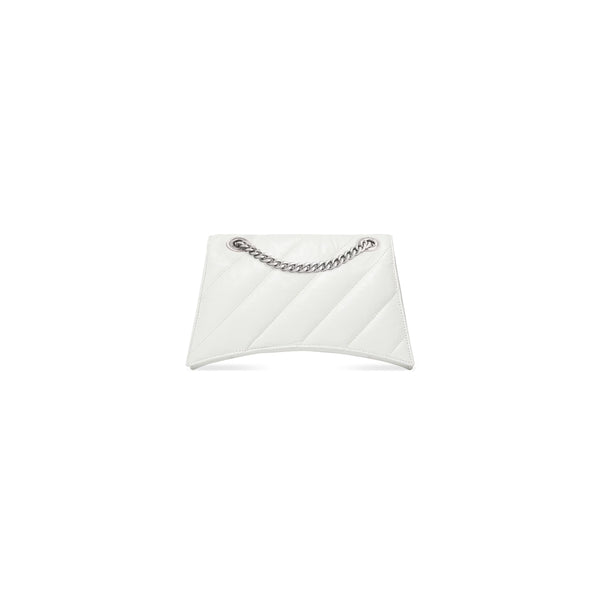 Crush Small Chain Bag Quilted in Optic White