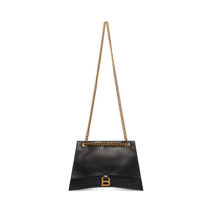 Balenciaga Crush Medium Chain Bag in Black