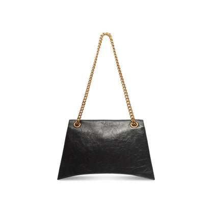 Balenciaga Crush Medium Chain Bag in Black