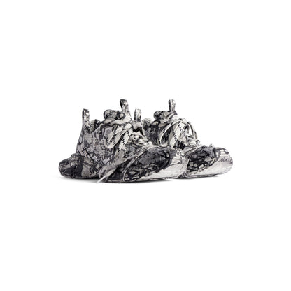 Women's Balenciaga 3XL Extreme Graffiti Sneaker in White/Black