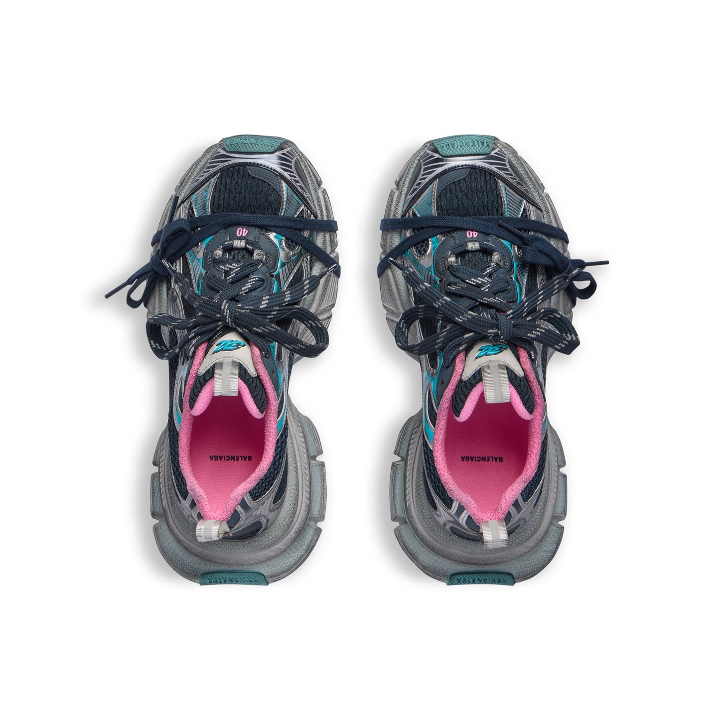 Women's Balenciaga 3XL Sneaker in Grey/Blue/Pink