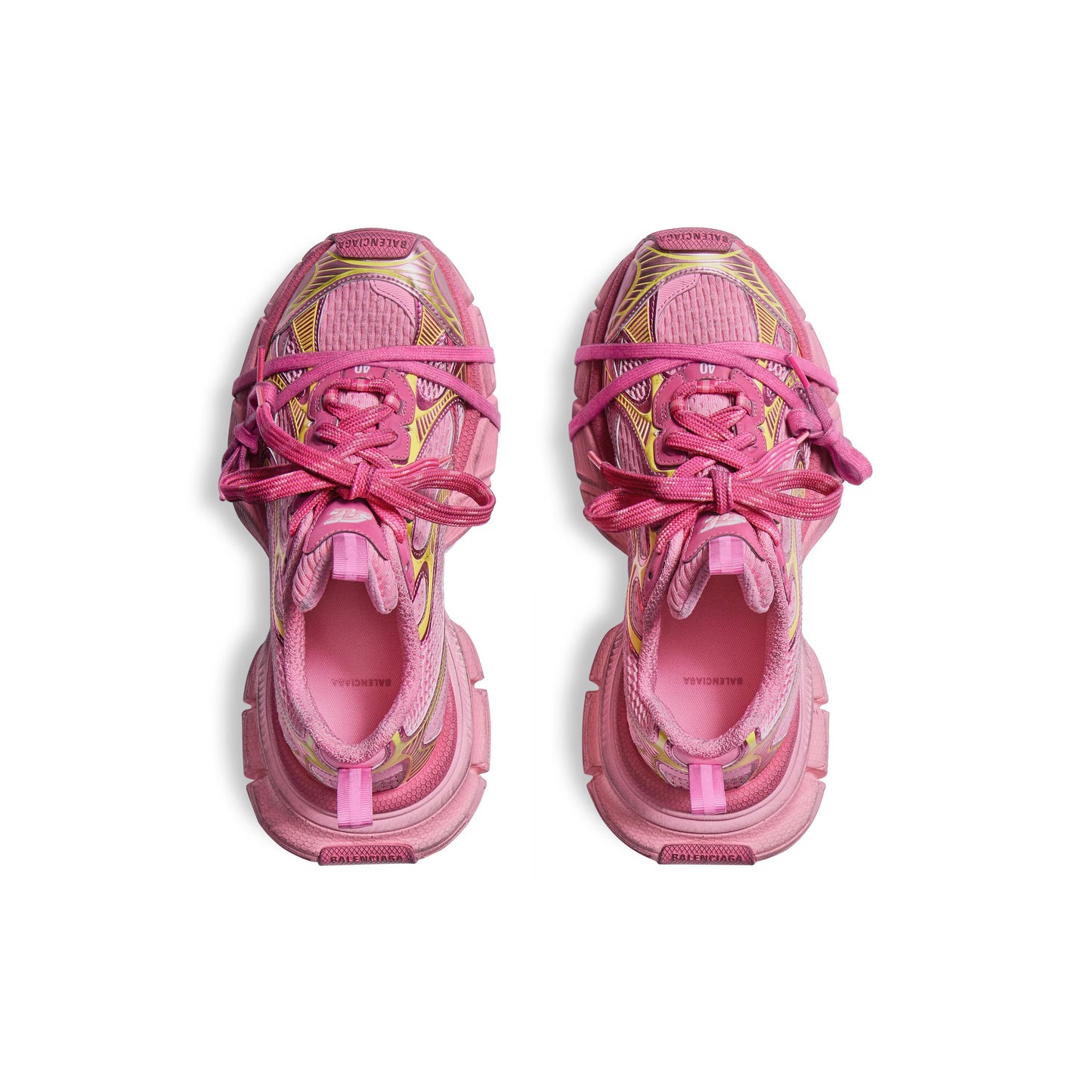 Women's Balenciaga 3XL Sneaker in Pink/Yellow
