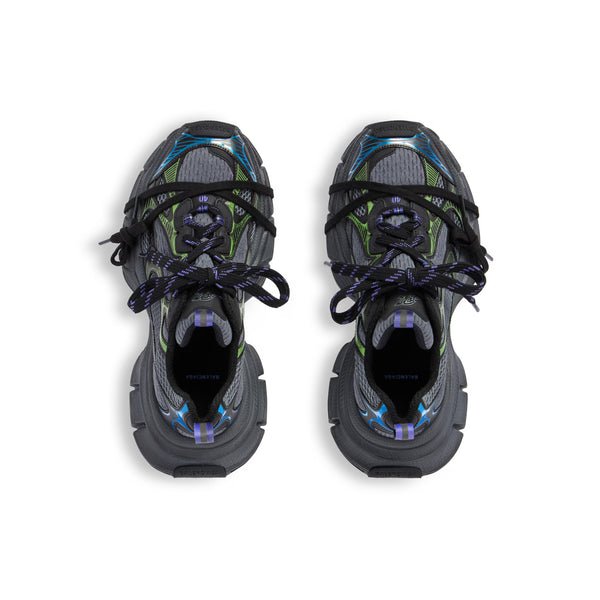 Men's Sneaker in Dark Green/Black/Blue/Green