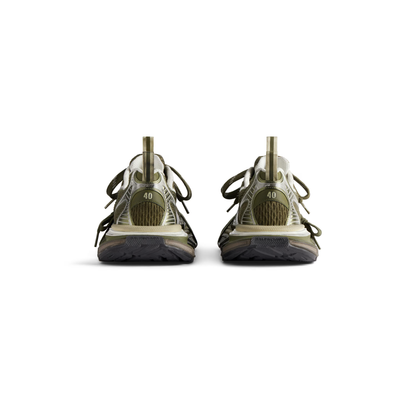 Women's Balenciaga 3XL Sneaker in Dark Green/Light Beige