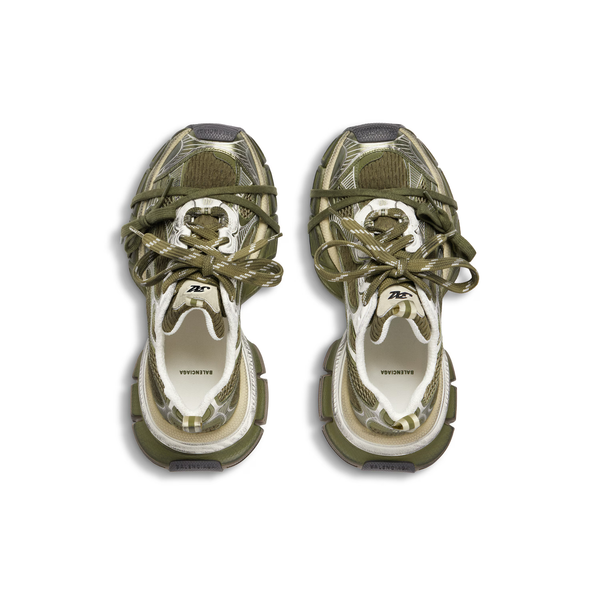 Women's 3XL Sneaker in Dark Green/Light Beige