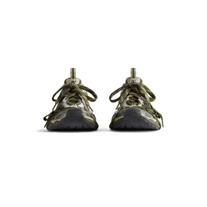 Women's Balenciaga 3XL Sneaker in Dark Green/Light Beige