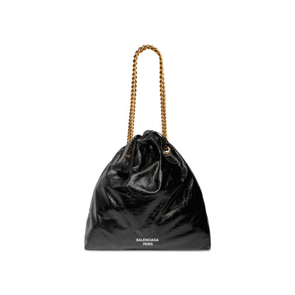 Balenciaga Crush Medium Tote Bag in Black