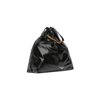 Balenciaga Crush Medium Tote Bag in Black