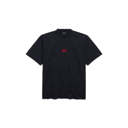 Balenciaga Laurel Classic T-shirt Medium Fit in Faded Black